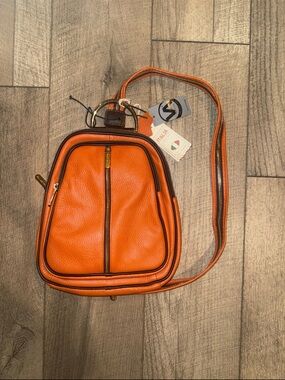 Valentina Leather Mini Backpack Purse Italy